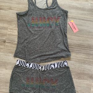 NWT Juicy Tank + Bottoms rainbow/pride